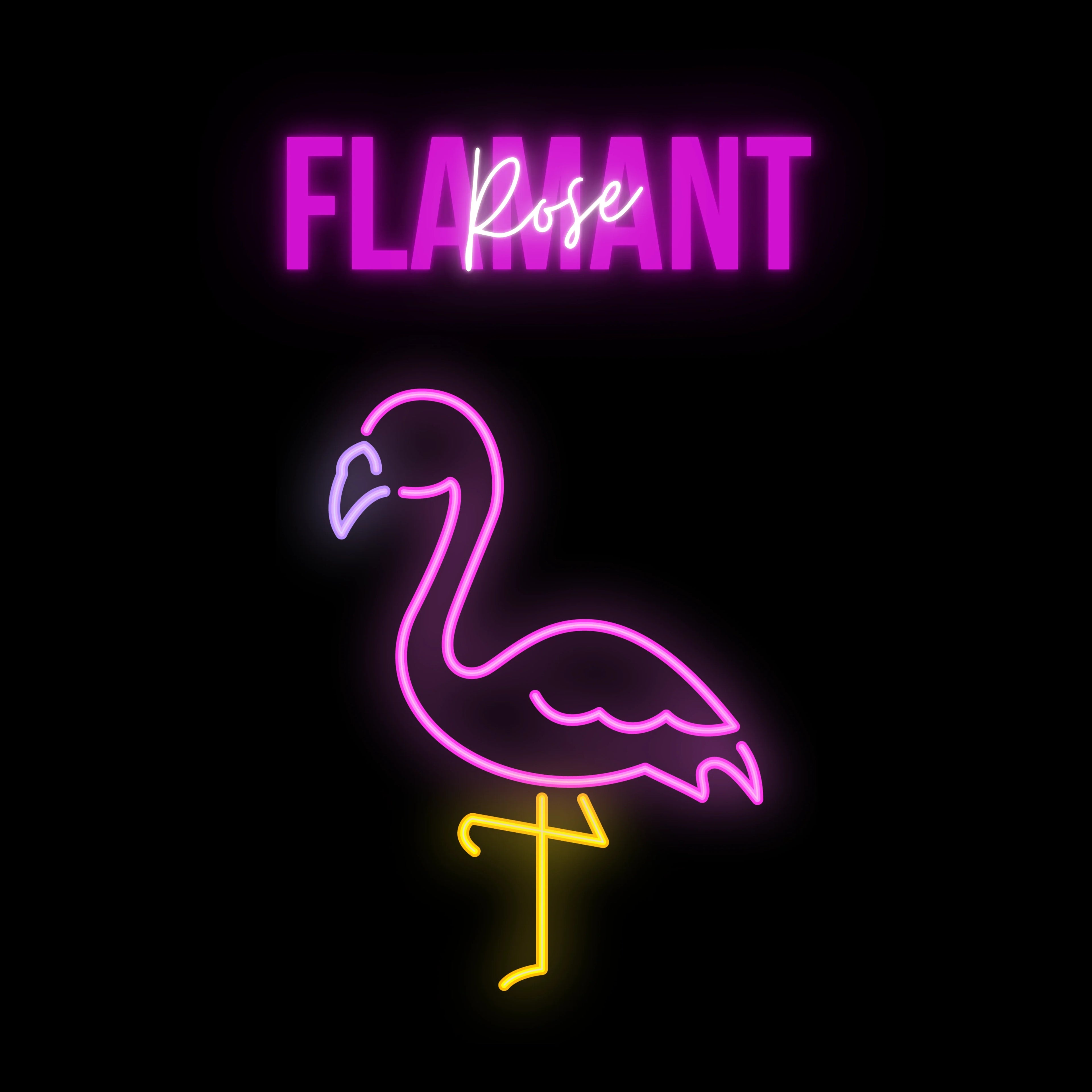tsgabrielle • Flamant Rose • Einkaufstasche • Schwarz