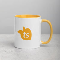 tsgabrielle® • Mug with Color Golden Yellow Inside • Ceramic • 11 oz