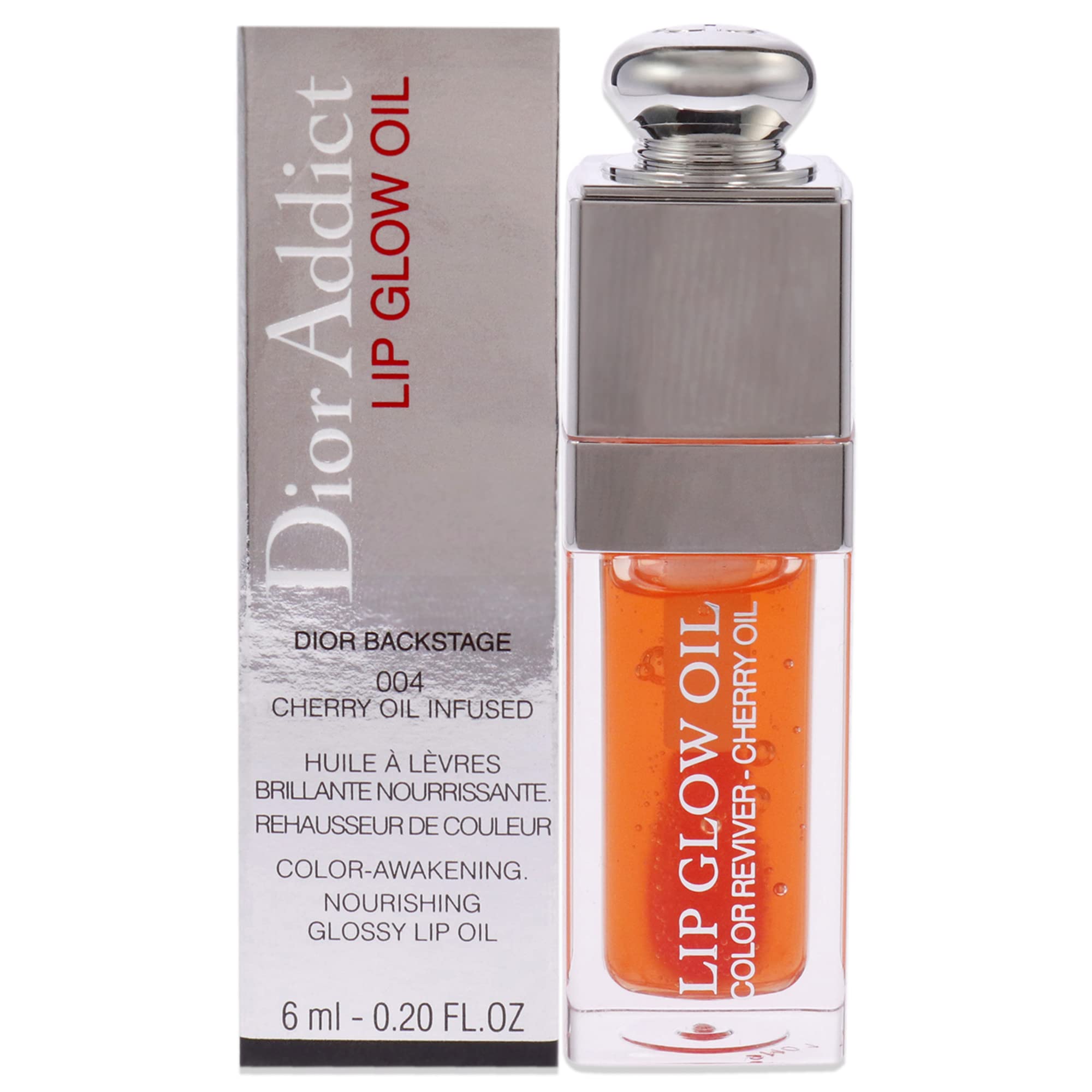 Christian Dior • Dior Addict • Lip Glow Oil • 0.2 fl oz • Glossy Finish • 6 Colors • 004 Coral 0.2 Fl Oz (Pack of 1)