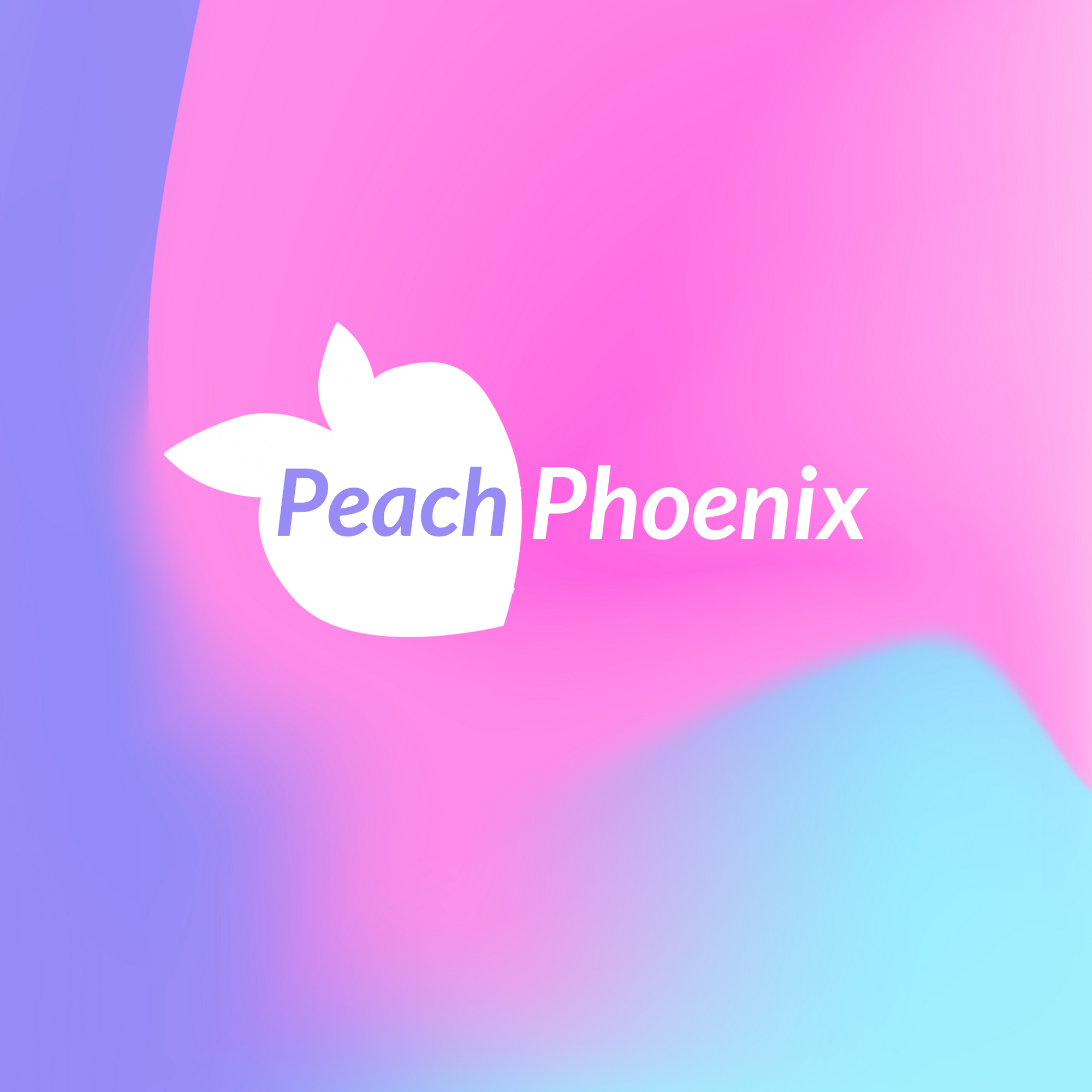 Peach Phoenix logo on a gradient background