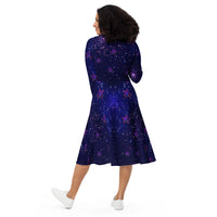 tsgabrielle® • For Her 👗 • 🌌✨Édition Spatiale • Cosmic Edition • Long Sleeve Midi Dress  