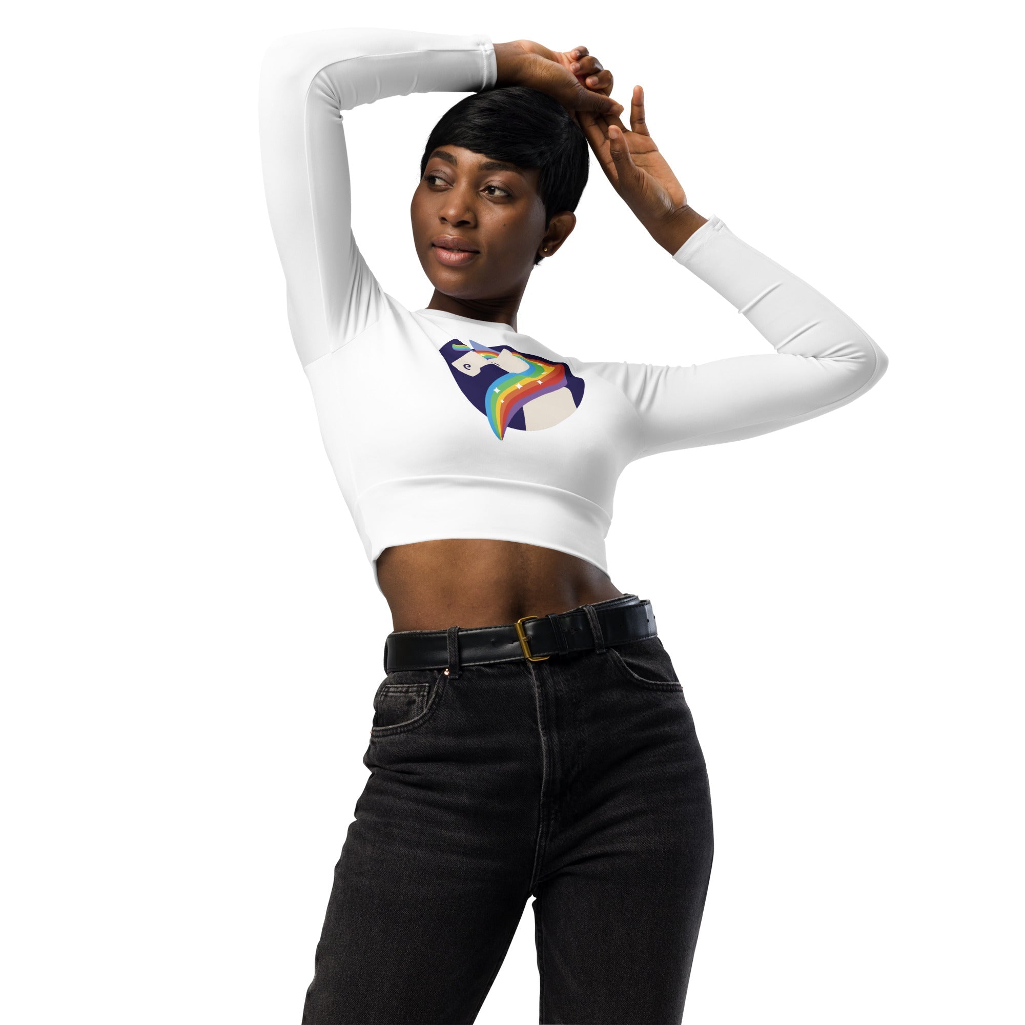tsgabrielle® • Trans / Damen • Einhorn - Moonwhisper • Langarm-Crop-Top