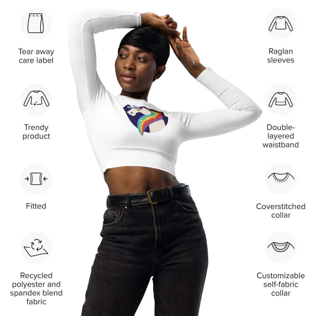 tsgabrielle® • Trans / Damen • Einhorn - Moonwhisper • Langarm-Crop-Top