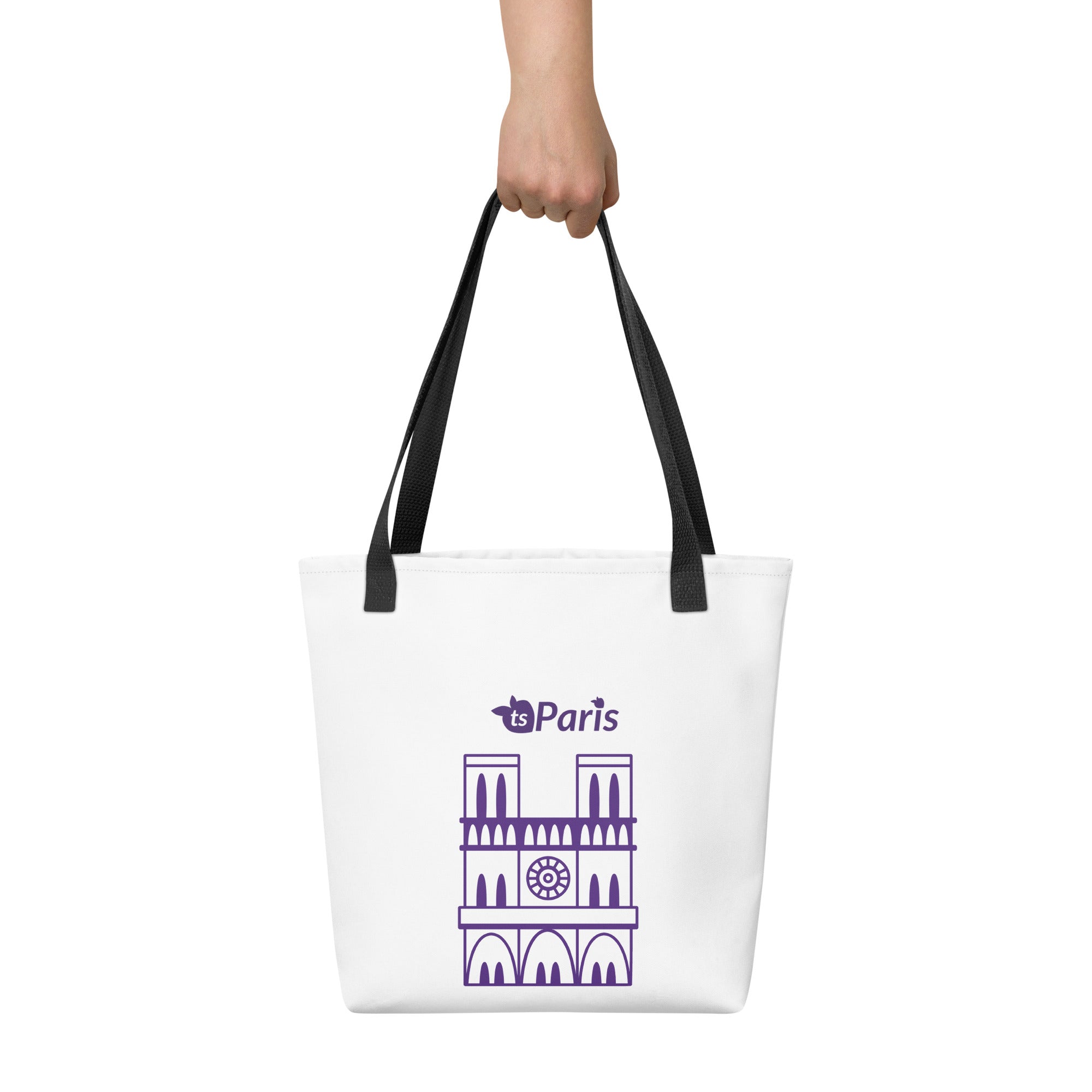 tsgabrielle® • Paris - Kathedrale Notre-Dame • Tragetasche • Weiß • 39 x 39 cm