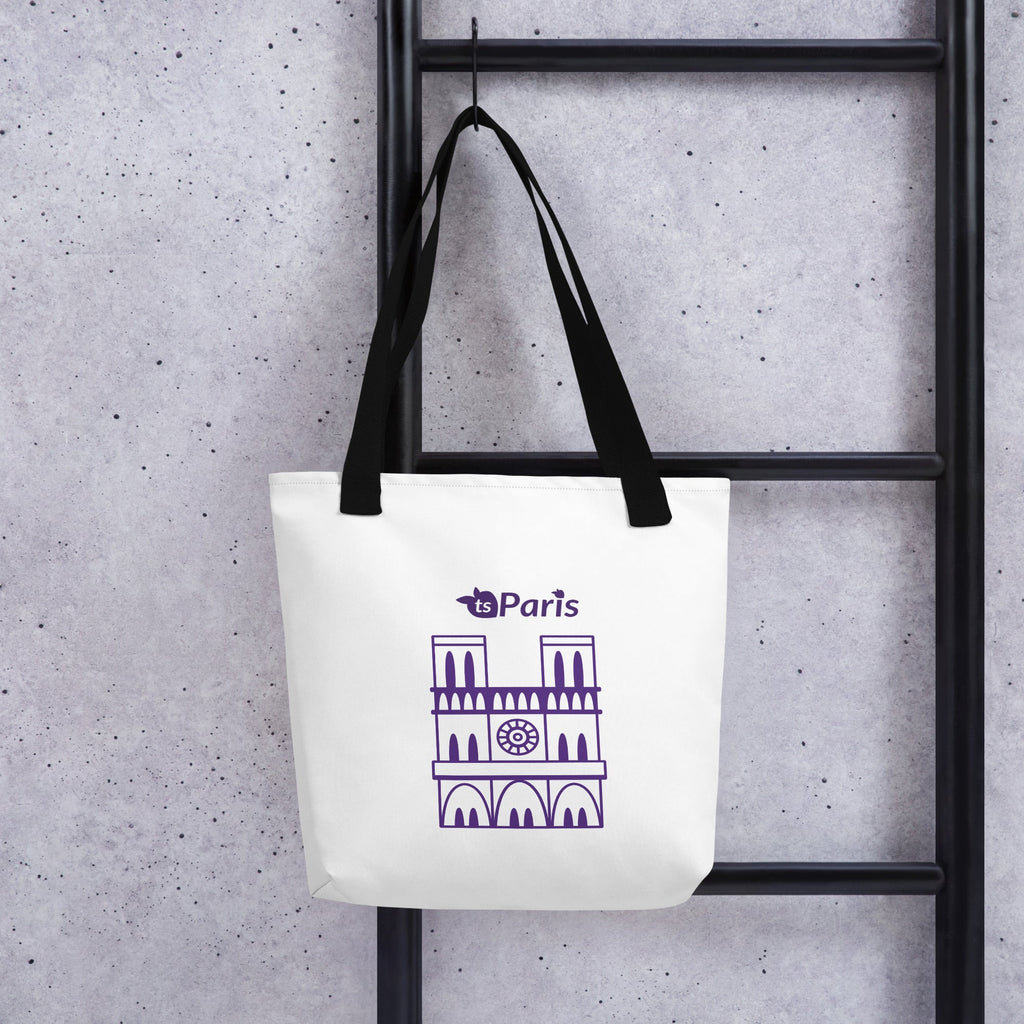 tsgabrielle® • Paris - Kathedrale Notre-Dame • Tragetasche • Weiß • 39 x 39 cm