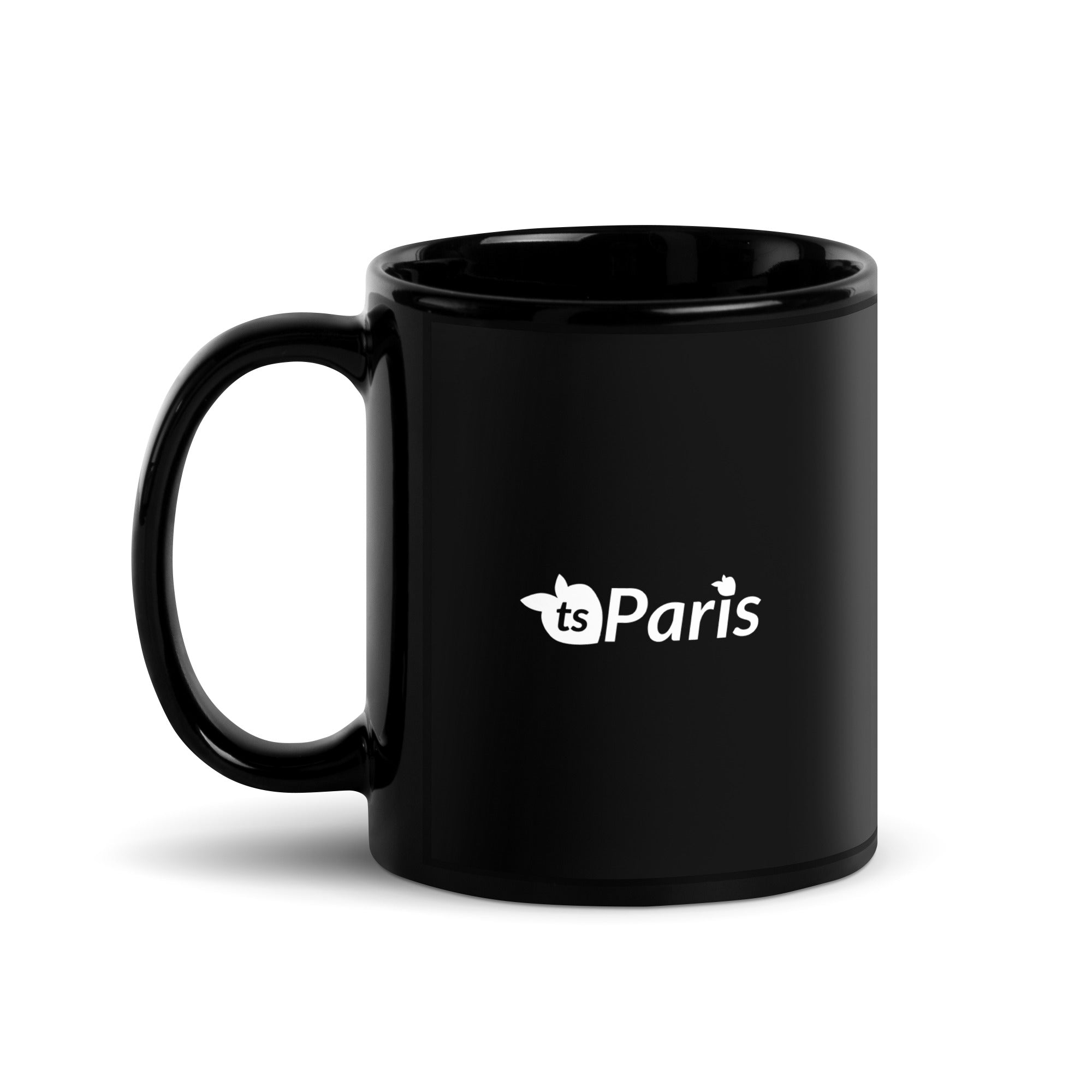 tsgabrielle® • Paris • Glänzende Tasse • ​​Schwarz • Keramik • 2 Größen