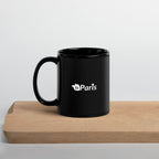 tsgabrielle® • Paris • Glänzende Tasse • ​​Schwarz • Keramik • 2 Größen