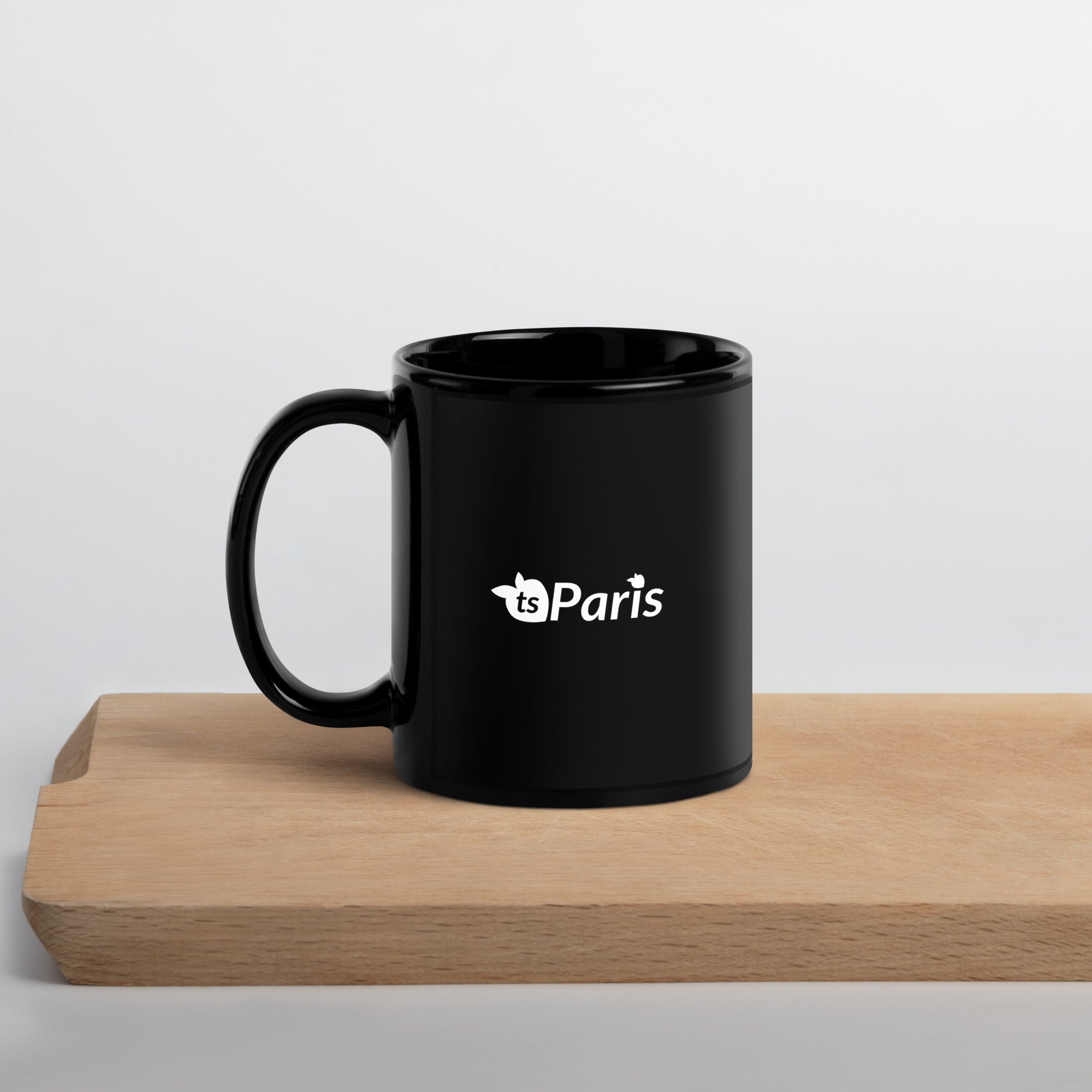 tsgabrielle® • Paris • Glänzende Tasse • ​​Schwarz • Keramik • 2 Größen
