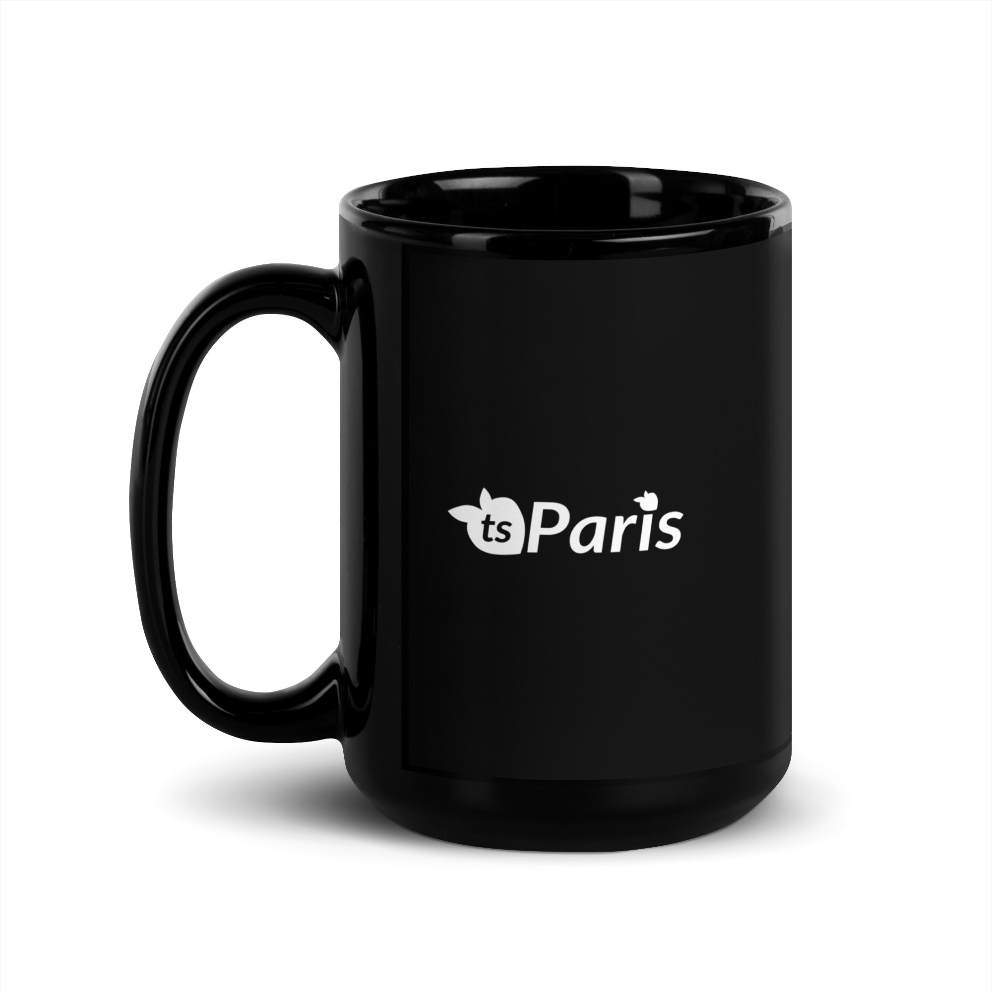 tsgabrielle® • Paris • Glänzende Tasse • ​​Schwarz • Keramik • 2 Größen