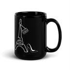 tsgabrielle® • Paris • Glänzende Tasse • ​​Schwarz • Keramik • 2 Größen