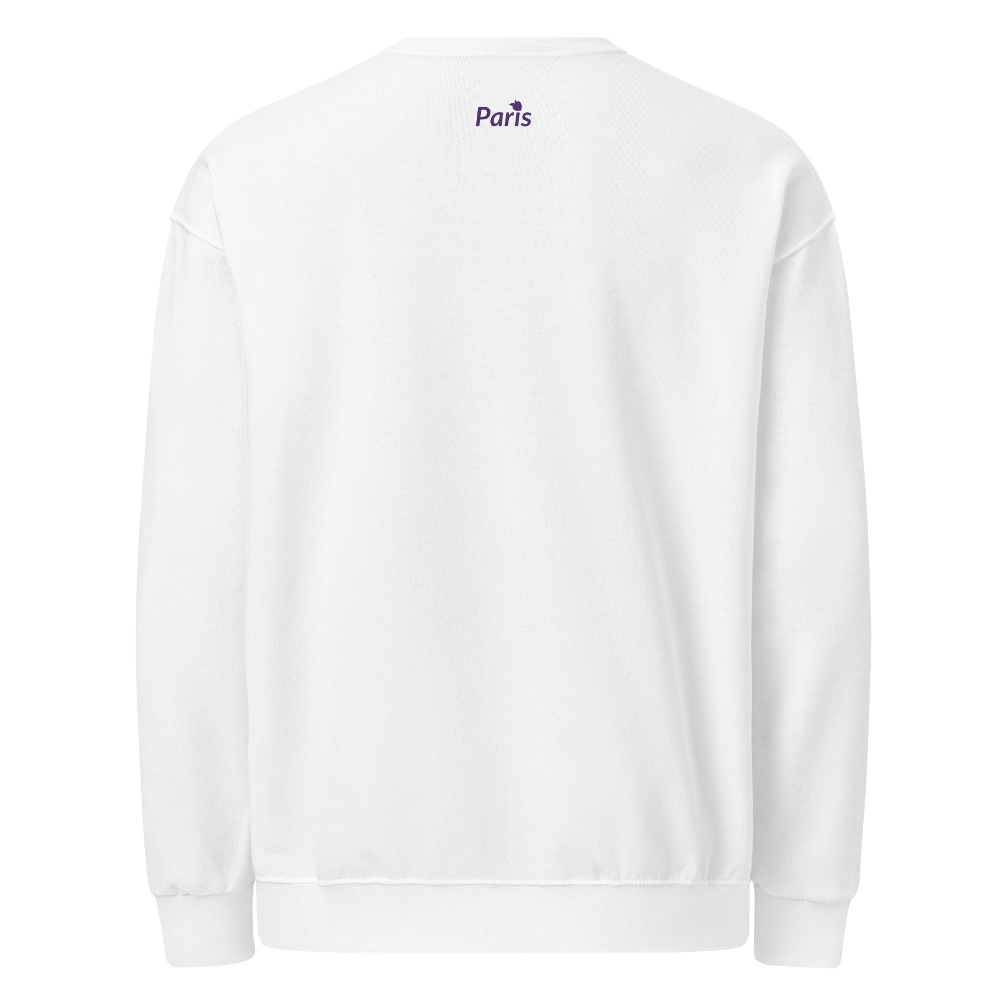 tsgabrielle® • For Her 👗 • Paris- Notre-Dame Cathedral • Crew Neck Sweatshirt • White •