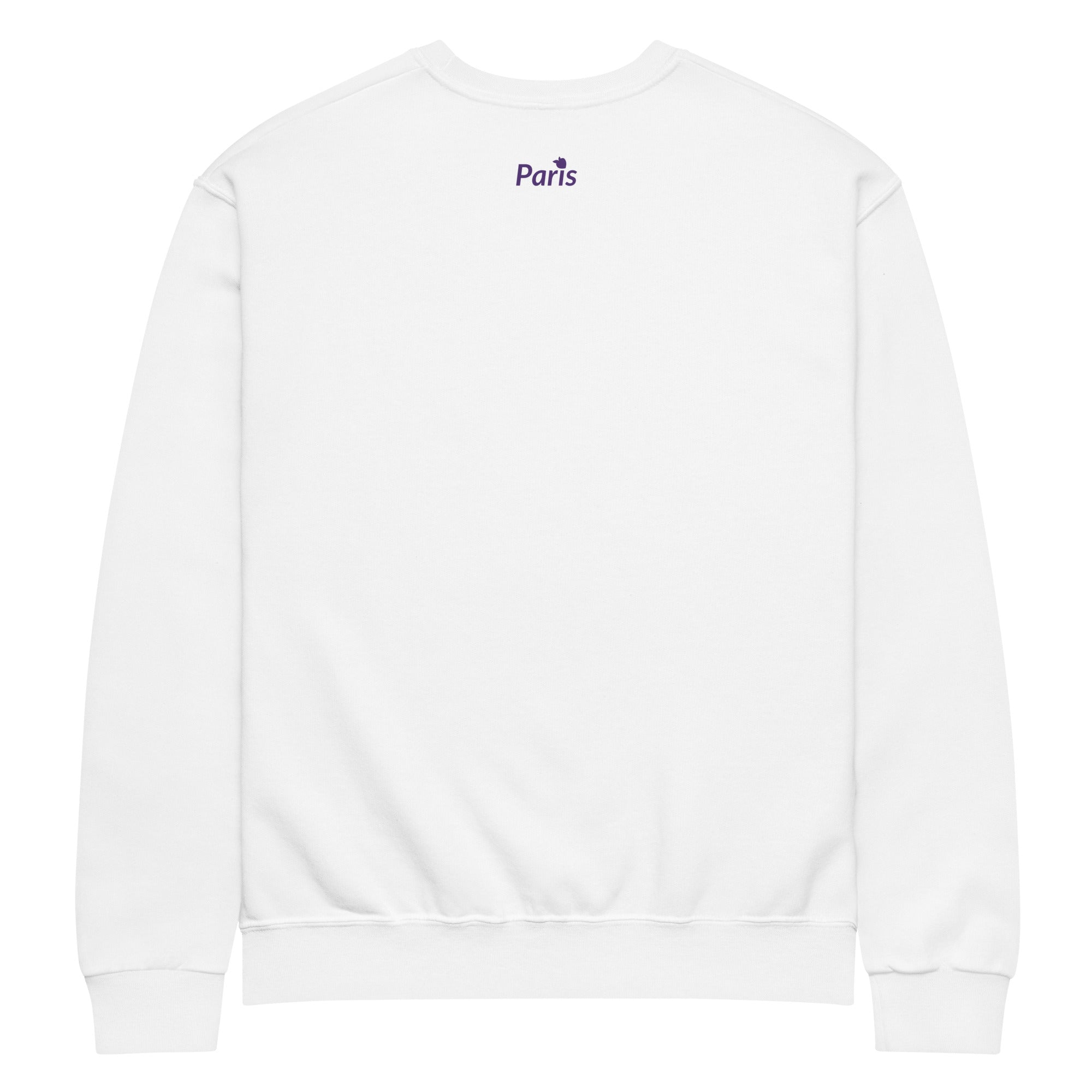 tsgabrielle® • For Her 👗 • Paris- Notre-Dame Cathedral • Crew Neck Sweatshirt • White •