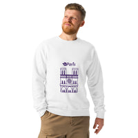 tsgabrielle® • For Him 👔 • Paris - Notre-Dame Cathedral • Crew Neck Sweatshirt • White •