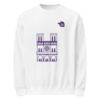 tsgabrielle® • For Her 👗 • Paris- Notre-Dame Cathedral • Crew Neck Sweatshirt • White •