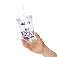 tsgabrielle® • Paris - The Louvre Pyramid • Plastic Tumbler • Clear • 16 oz