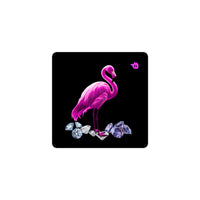 tsgabrielle® • Flamant 🦩 Rose • Bubble-Free Stickers • Purple • 3 Sizes • 3″×3″ Black Permanent