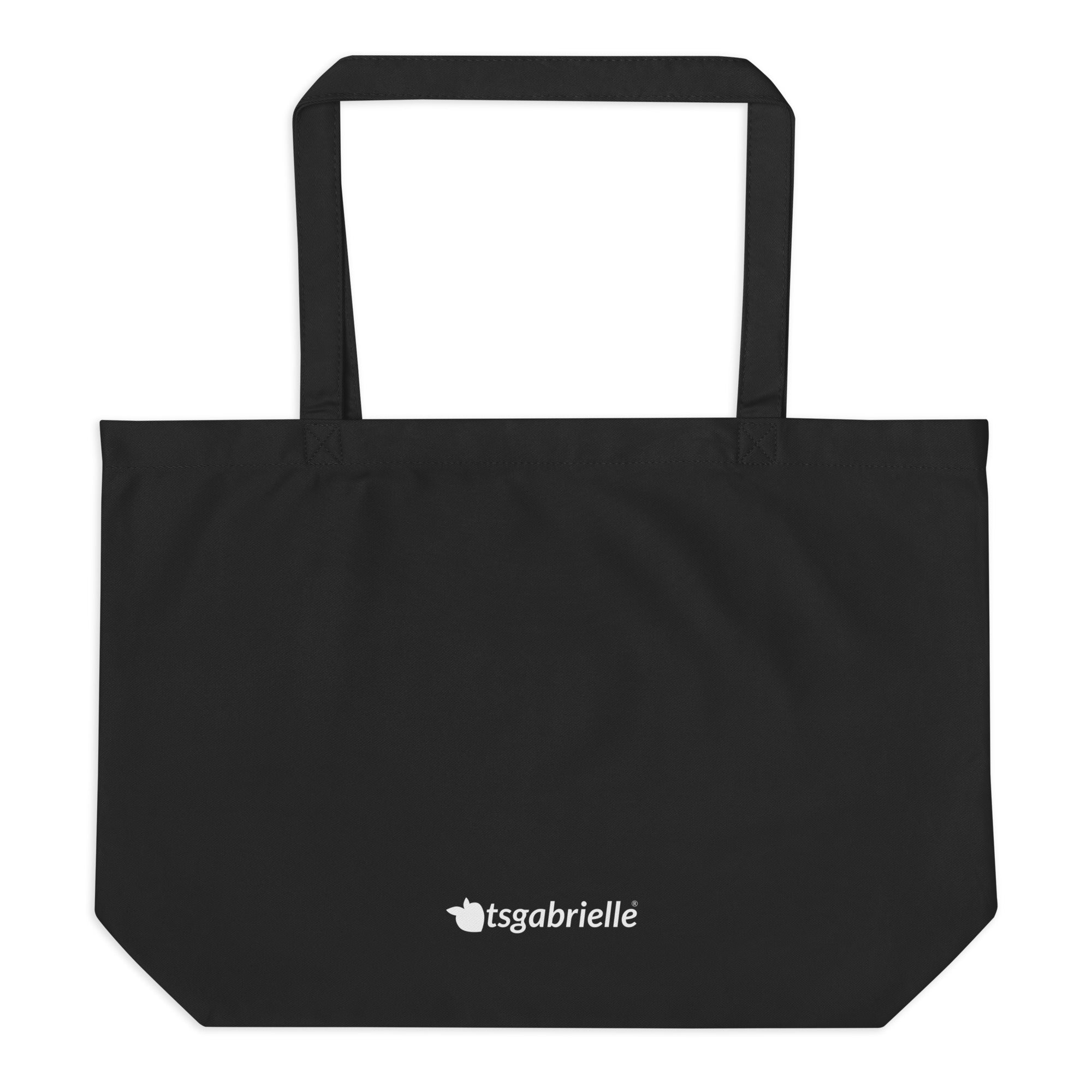 tsgabrielle® • Paris - Da Vinci • Large Tote Bag • Black • Cotton Organic