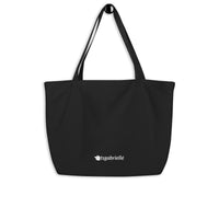 tsgabrielle® • Paris - Da Vinci • Large Tote Bag • Black • Cotton Organic