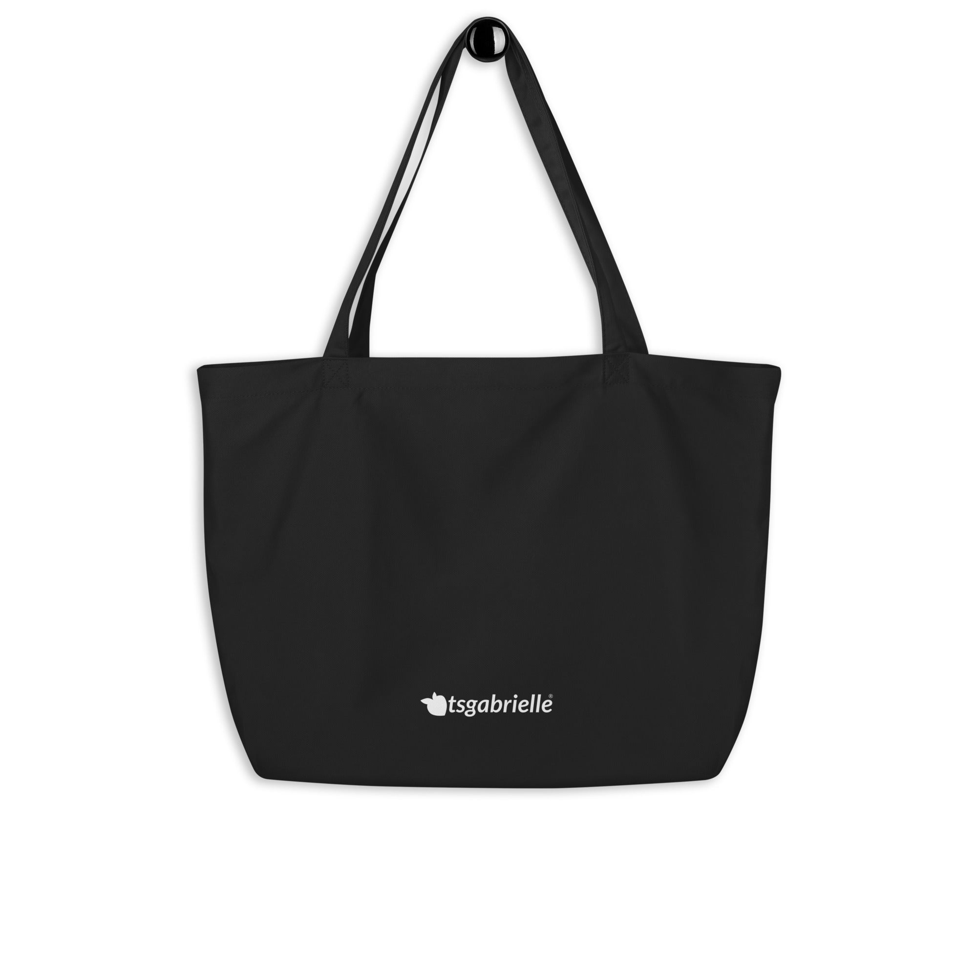 tsgabrielle® • Paris - Da Vinci • Large Tote Bag • Black • Cotton Organic