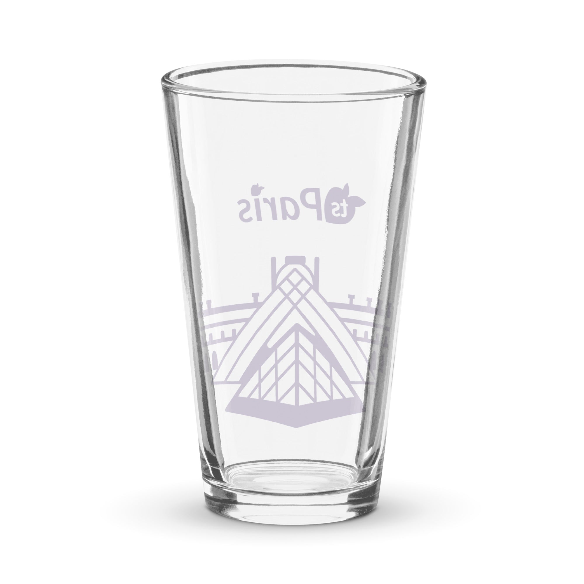 tsgabrielle® • Paris - The Louvre Pyramid • Shaker Pint Glass • 16 oz