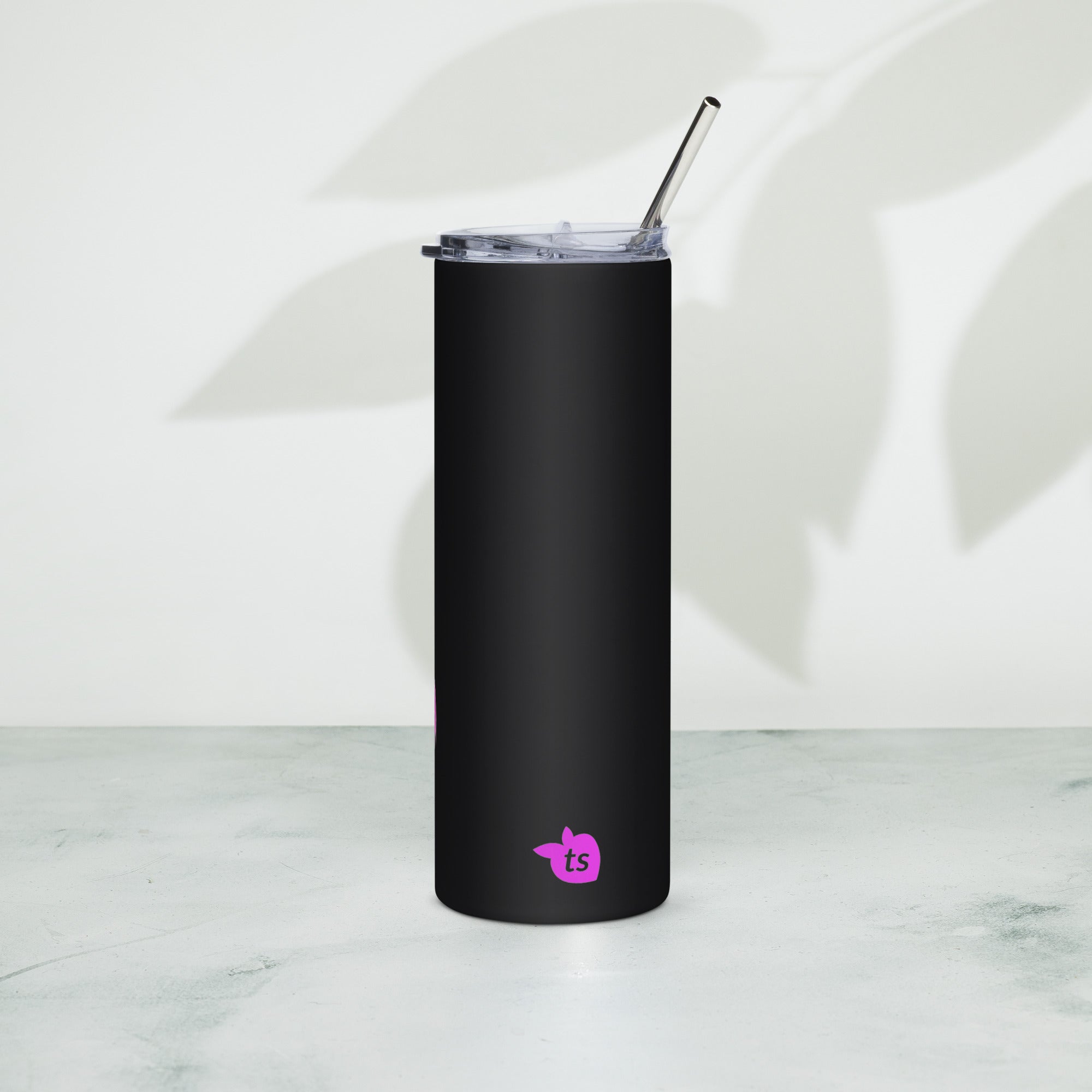 tsgabrielle® • Flamant 🦩 Rose • Tumbler • Stainless Steel • Black • 20 oz •