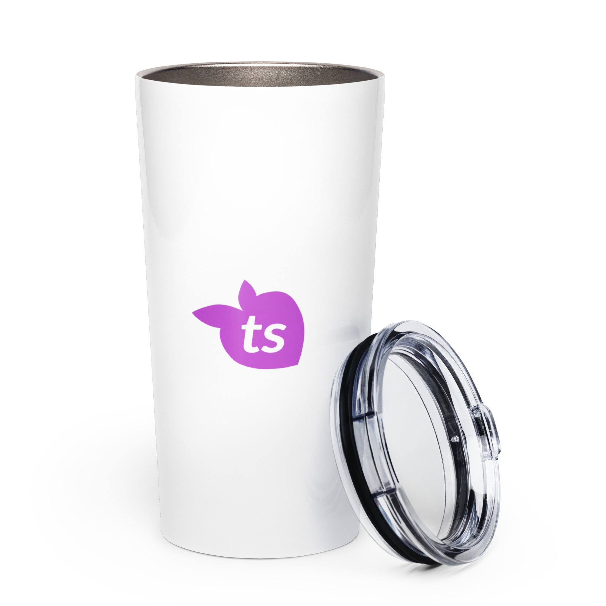 tsgabrielle® • Konischer Becher • Weiß • Edelstahl