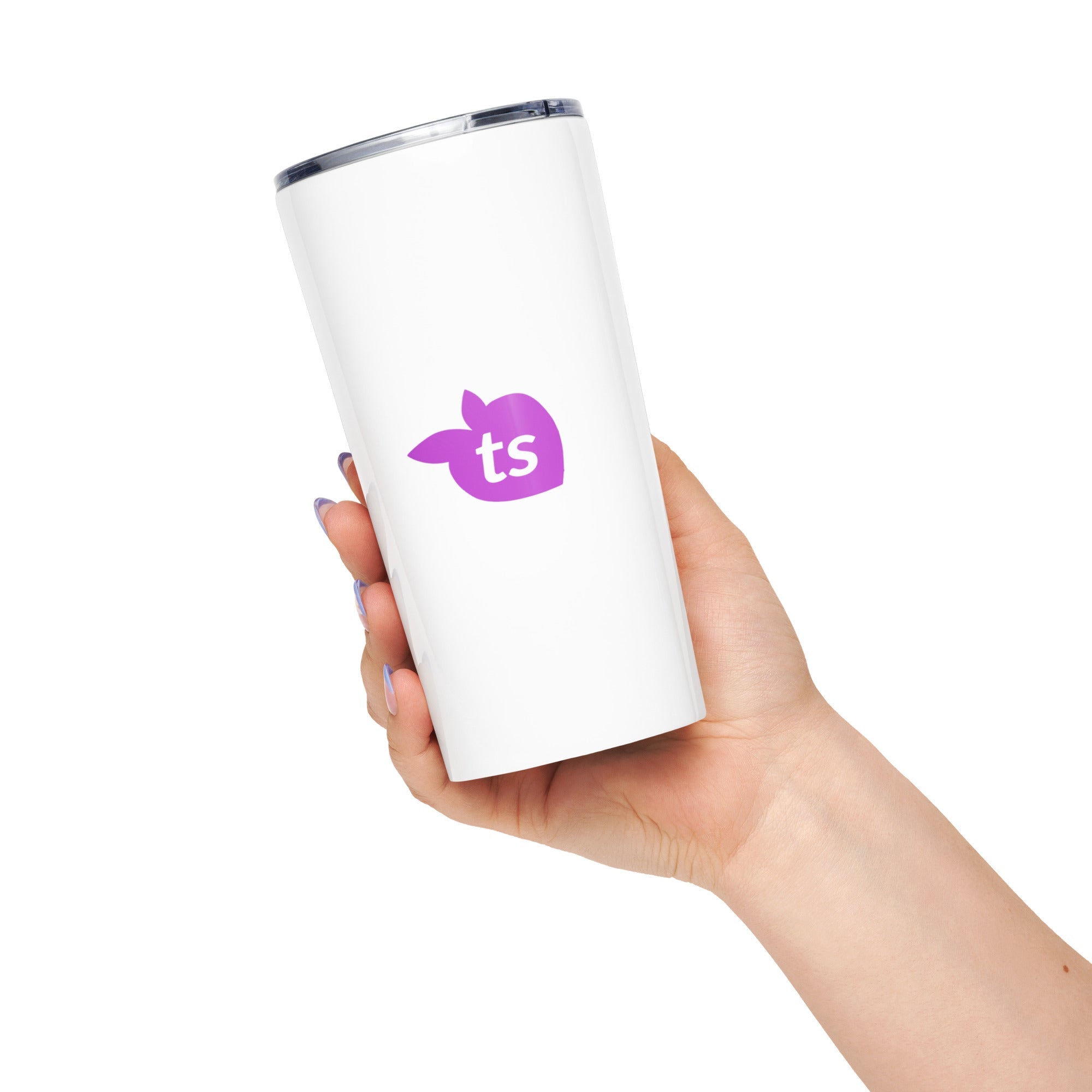 tsgabrielle® • Konischer Becher • Weiß • Edelstahl