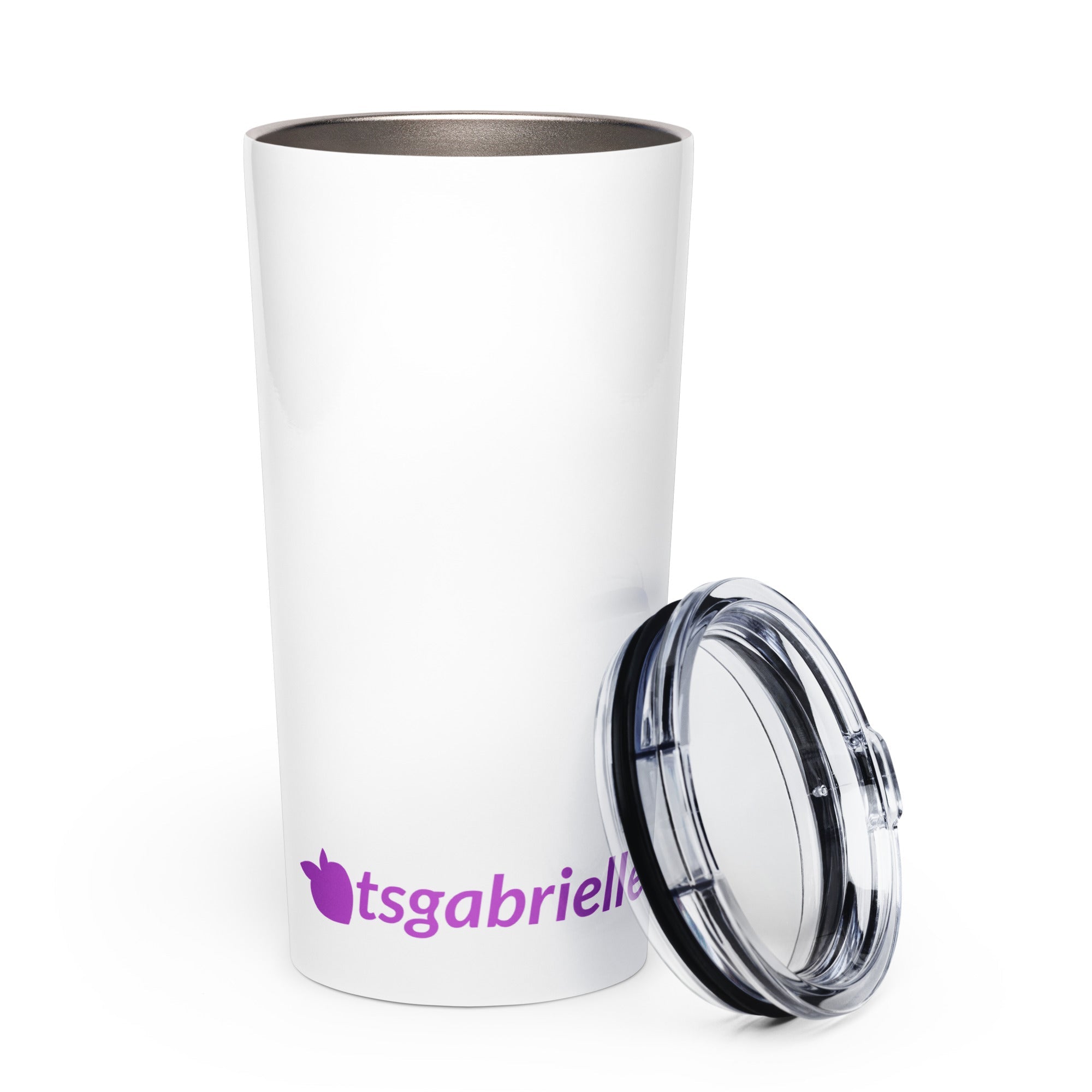 tsgabrielle® • Konischer Becher • Weiß • Edelstahl