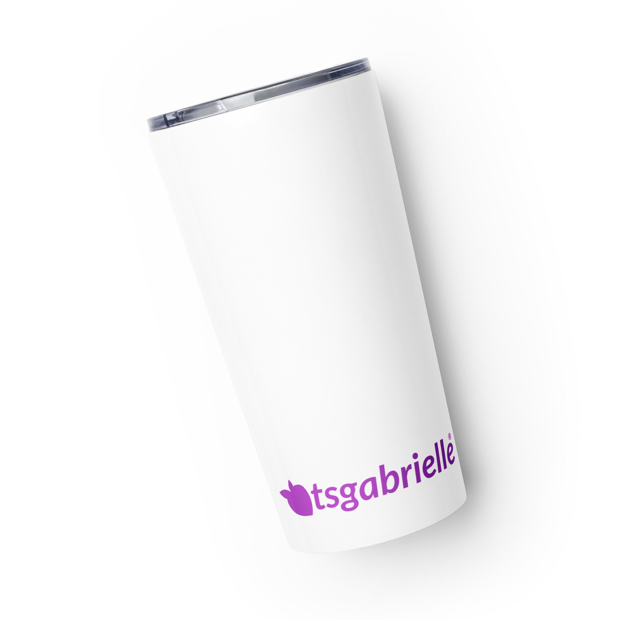 tsgabrielle® • Tapered Tumbler • White • Stainless Steel • 20 oz