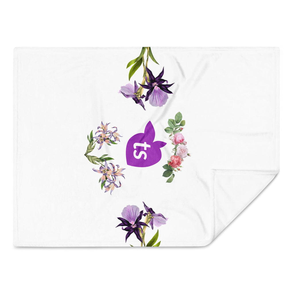 tsgabrielle® • TransFLOWer • Überwurfdecke • Weiß • 3 Größen