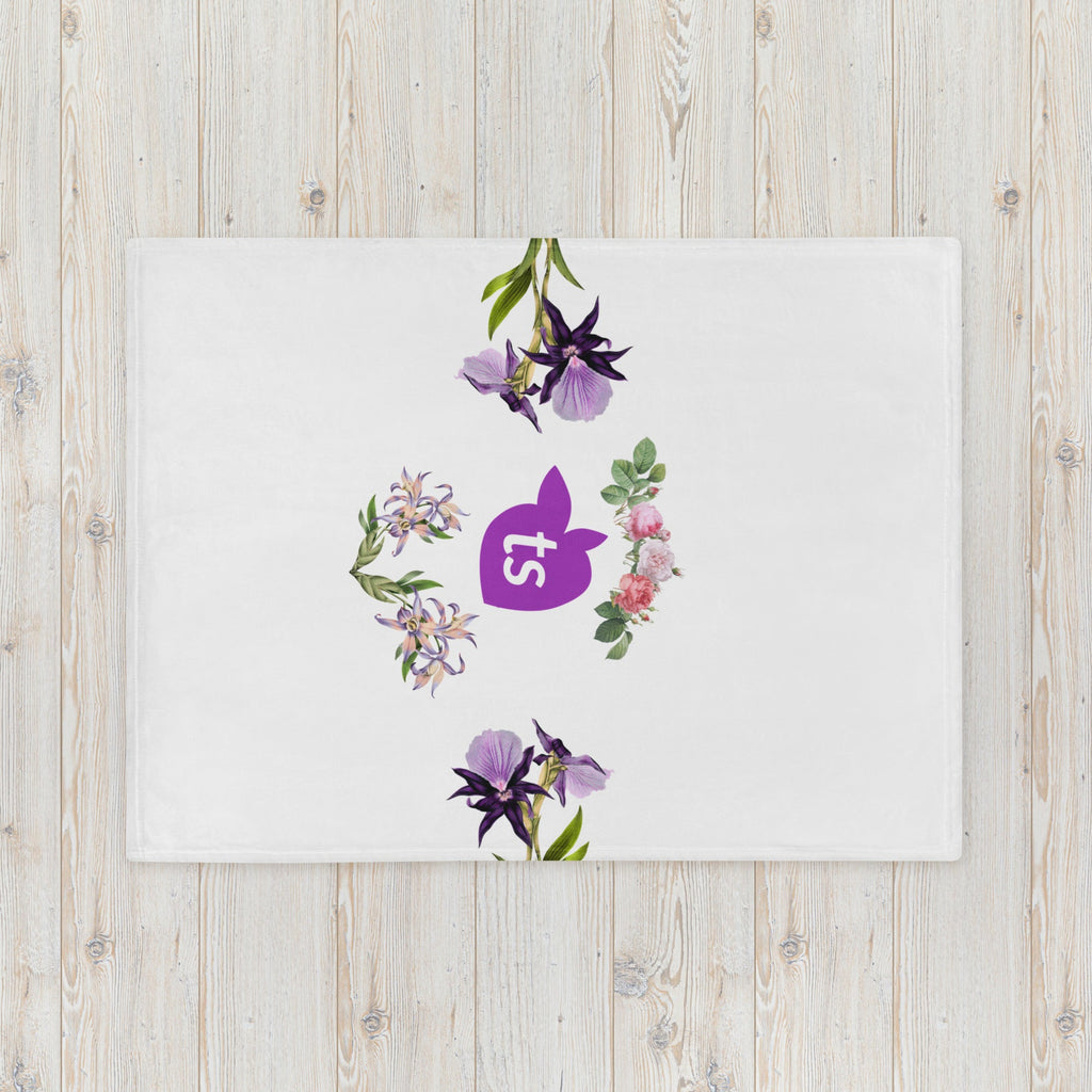 tsgabrielle® • TransFLOWer • Überwurfdecke • Weiß • 3 Größen