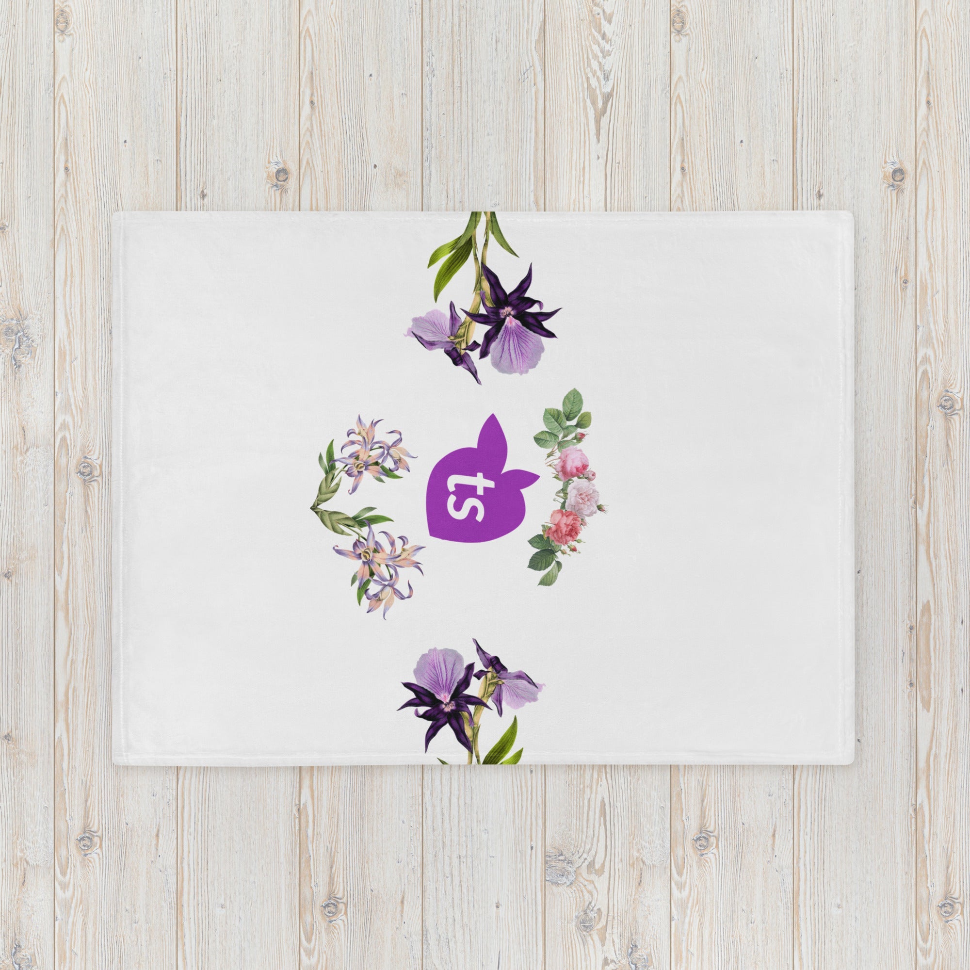 tsgabrielle® • TransFLOWer • Überwurfdecke • Weiß • 3 Größen