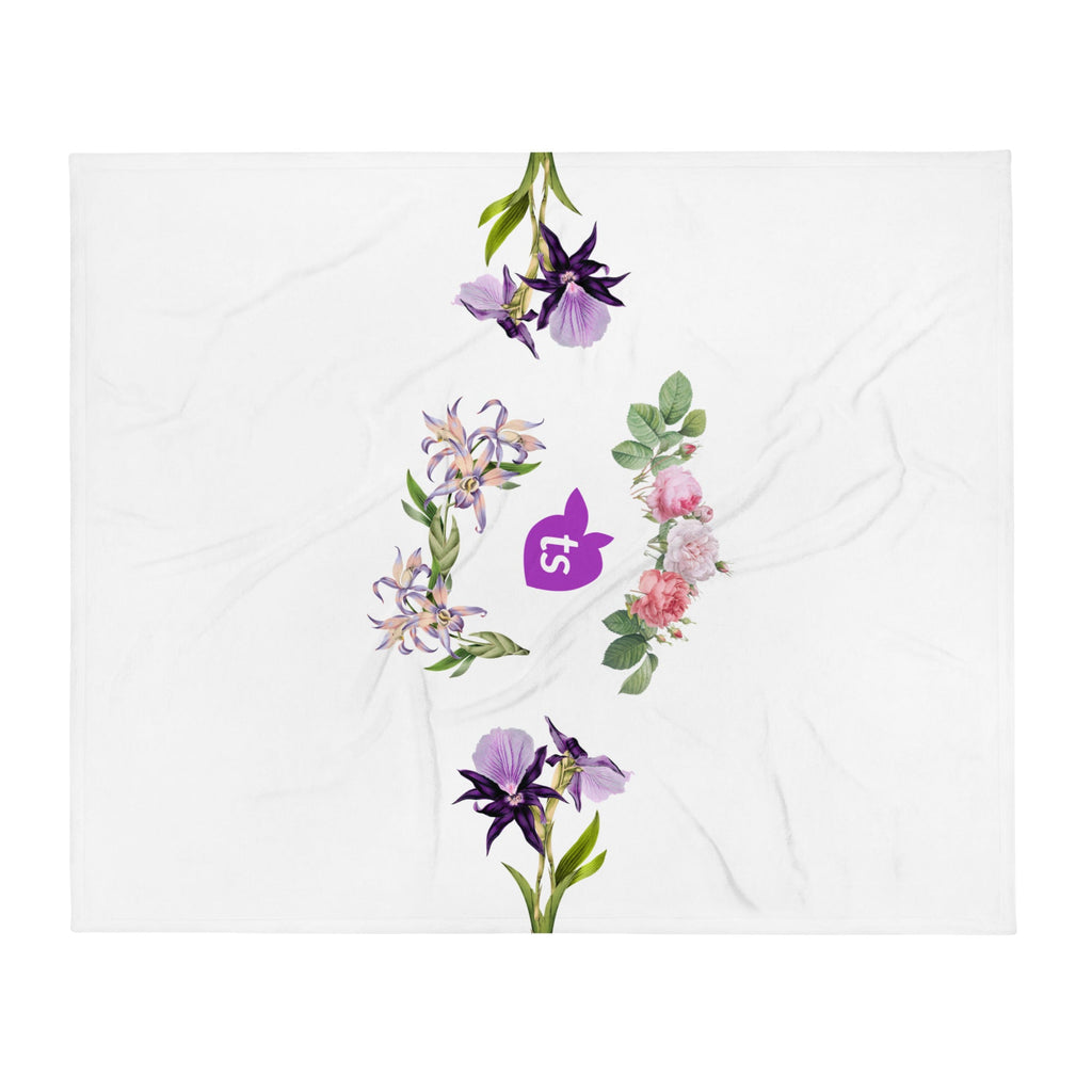 tsgabrielle® • TransFLOWer • Überwurfdecke • Weiß • 3 Größen
