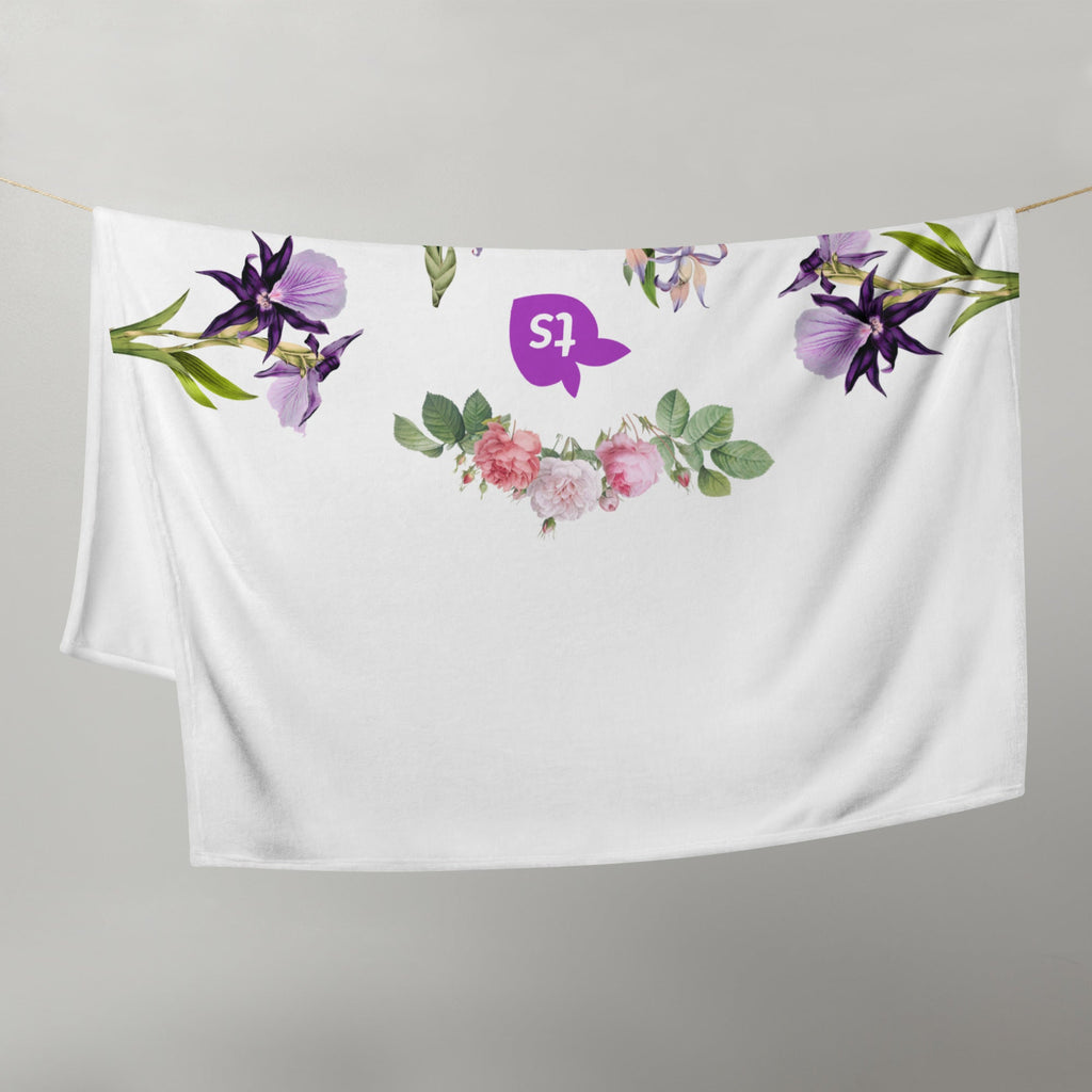 tsgabrielle® • TransFLOWer • Überwurfdecke • Weiß • 3 Größen