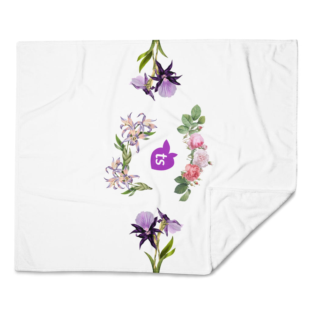 tsgabrielle® • TransFLOWer • Überwurfdecke • Weiß • 3 Größen