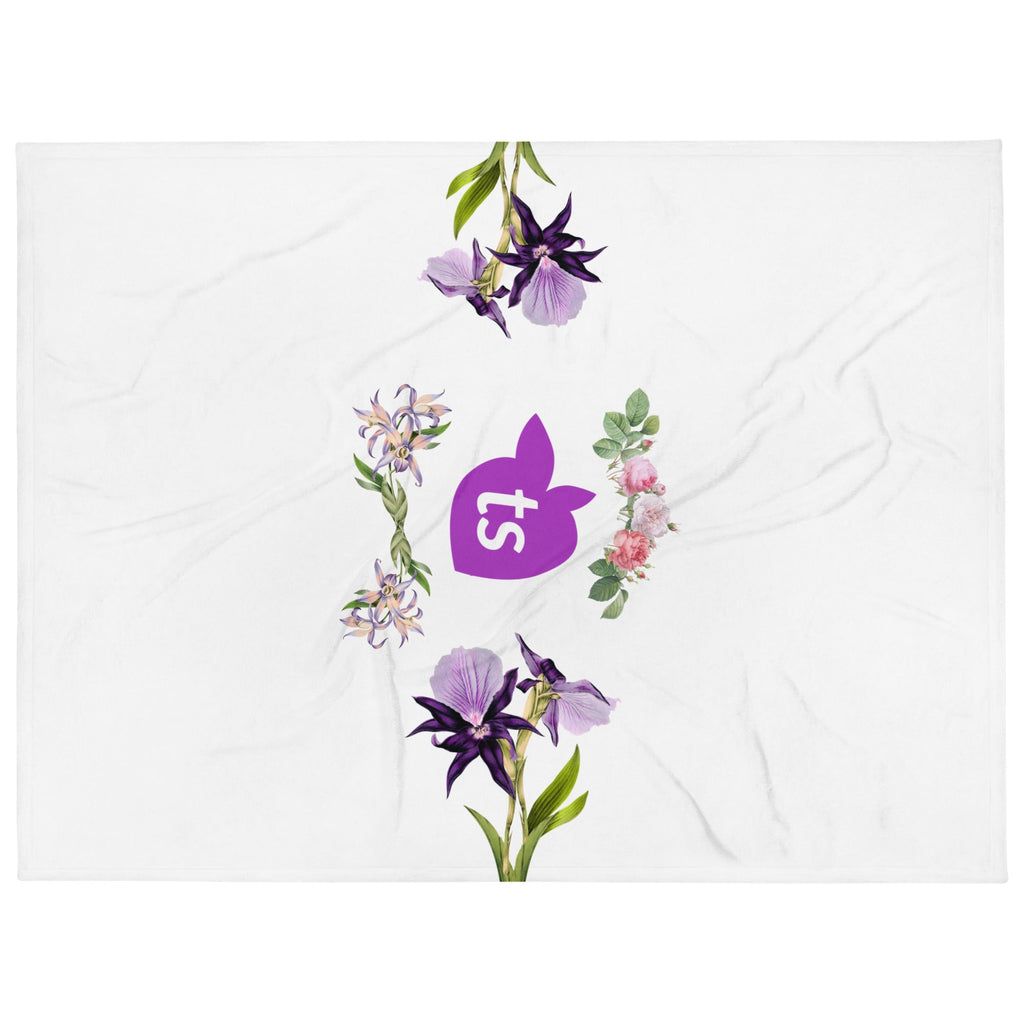 tsgabrielle® • TransFLOWer • Überwurfdecke • Weiß • 3 Größen