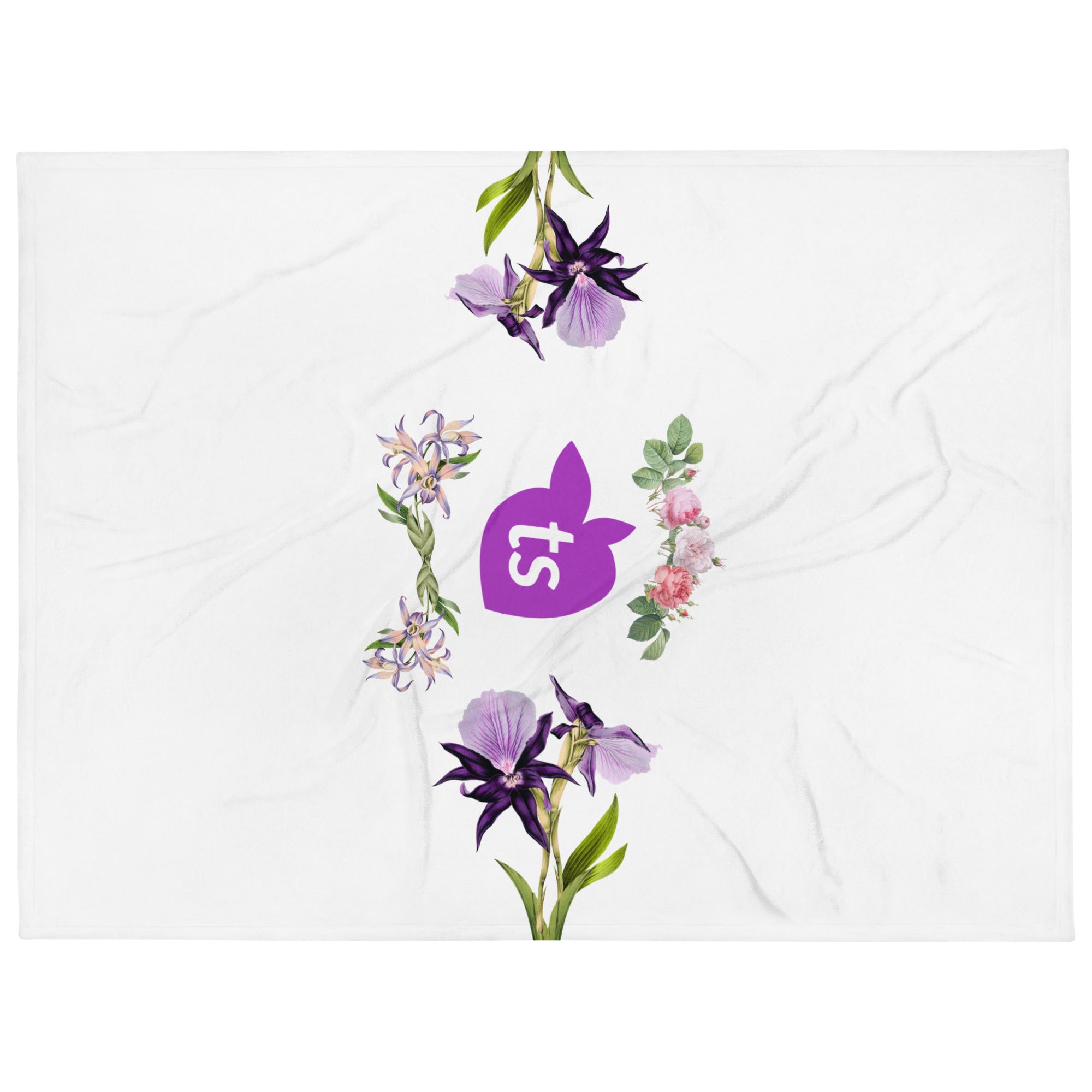 tsgabrielle® • TransFLOWer • Überwurfdecke • Weiß • 3 Größen