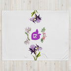 tsgabrielle® • TransFLOWer • Überwurfdecke • Weiß • 3 Größen
