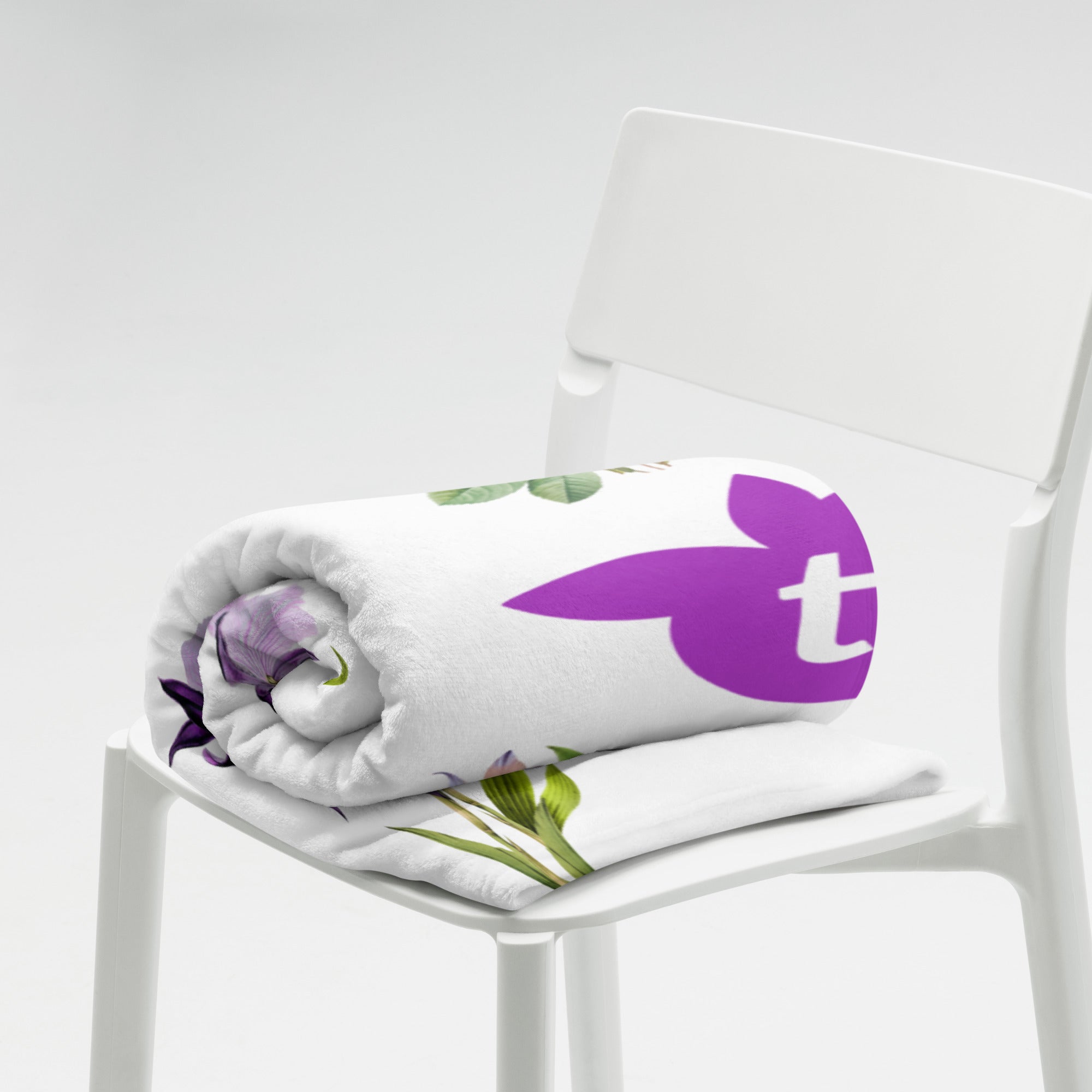 tsgabrielle® • TransFLOWer • Überwurfdecke • Weiß • 3 Größen