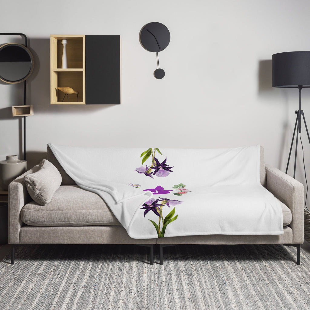 tsgabrielle® • TransFLOWer • Überwurfdecke • Weiß • 3 Größen