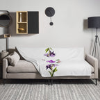 tsgabrielle® • TransFLOWer • Überwurfdecke • Weiß • 3 Größen