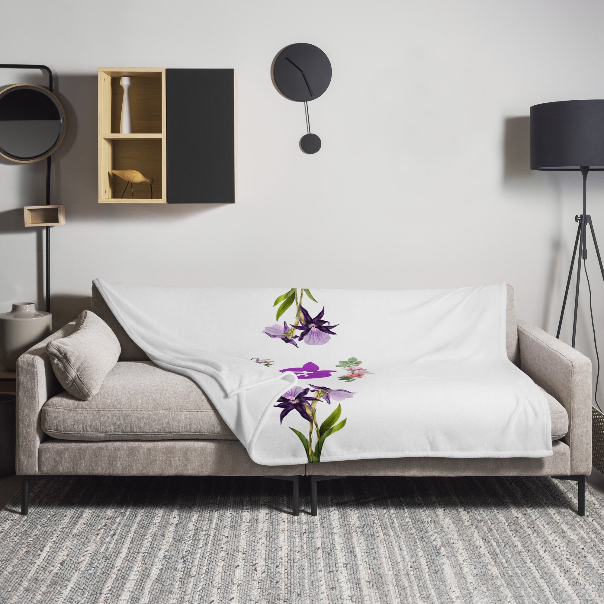 tsgabrielle® • TransFLOWer • Überwurfdecke • Weiß • 3 Größen