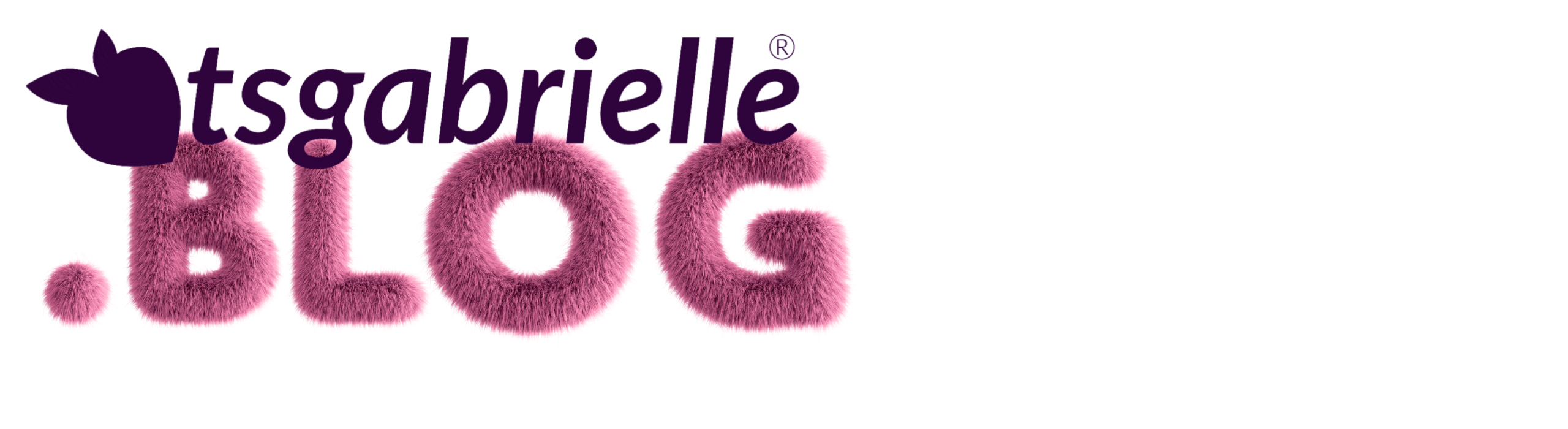 Logo with 'tsgabrielle' and '.BLOG' text on a white background