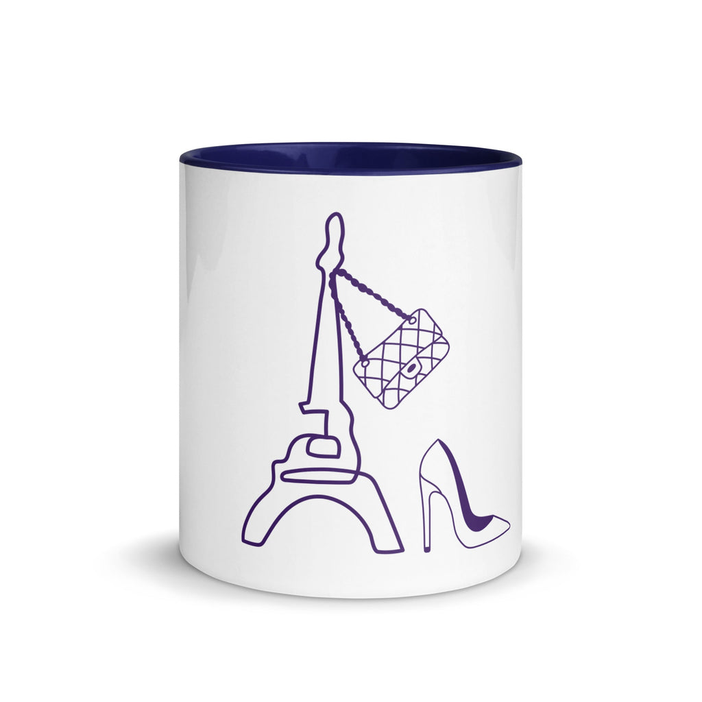 tsgabrielle® • Paris - La Tour Eiffel • Tasse mit farbiger Innenseite • Keramik • 325 ml