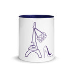 tsgabrielle® • Paris - La Tour Eiffel • Tasse mit farbiger Innenseite • Keramik • 325 ml