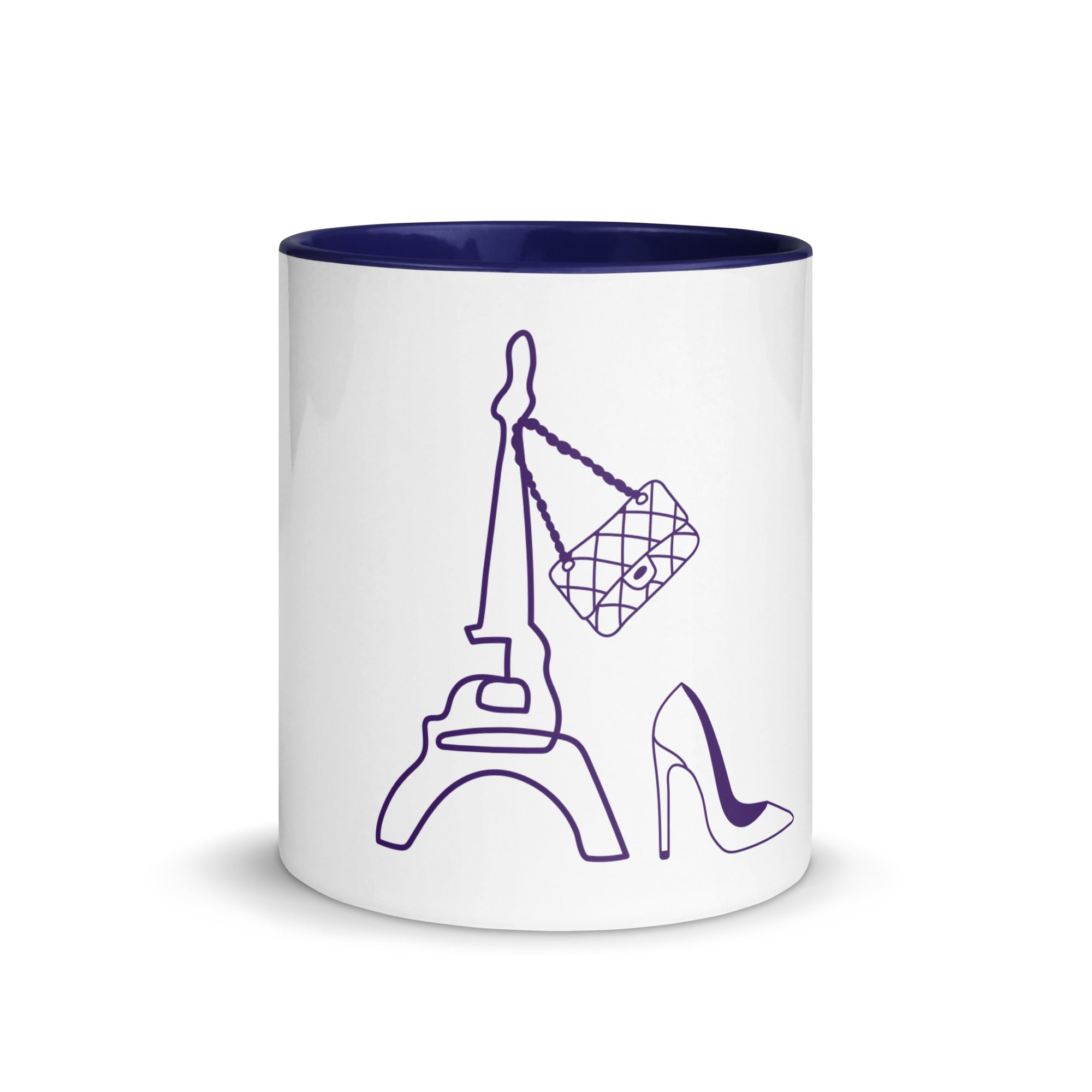 tsgabrielle® • Paris - La Tour Eiffel • Tasse mit farbiger Innenseite • Keramik • 325 ml