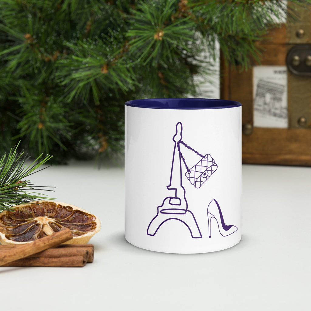 tsgabrielle® • Paris - La Tour Eiffel • Tasse mit farbiger Innenseite • Keramik • 325 ml