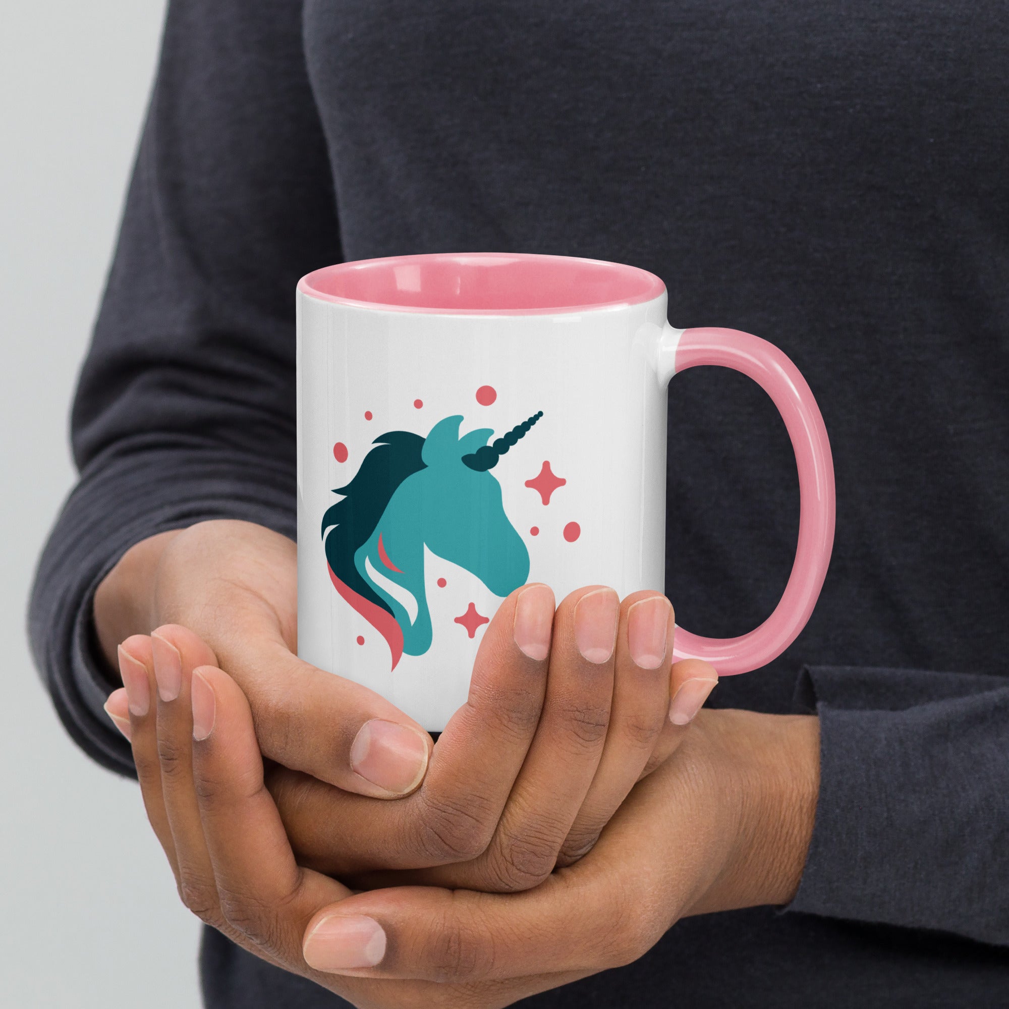 tsgabrielle® • Mug with Color Inside • 🦄 Unicorn - Seraphina • Ceramic • 11 oz