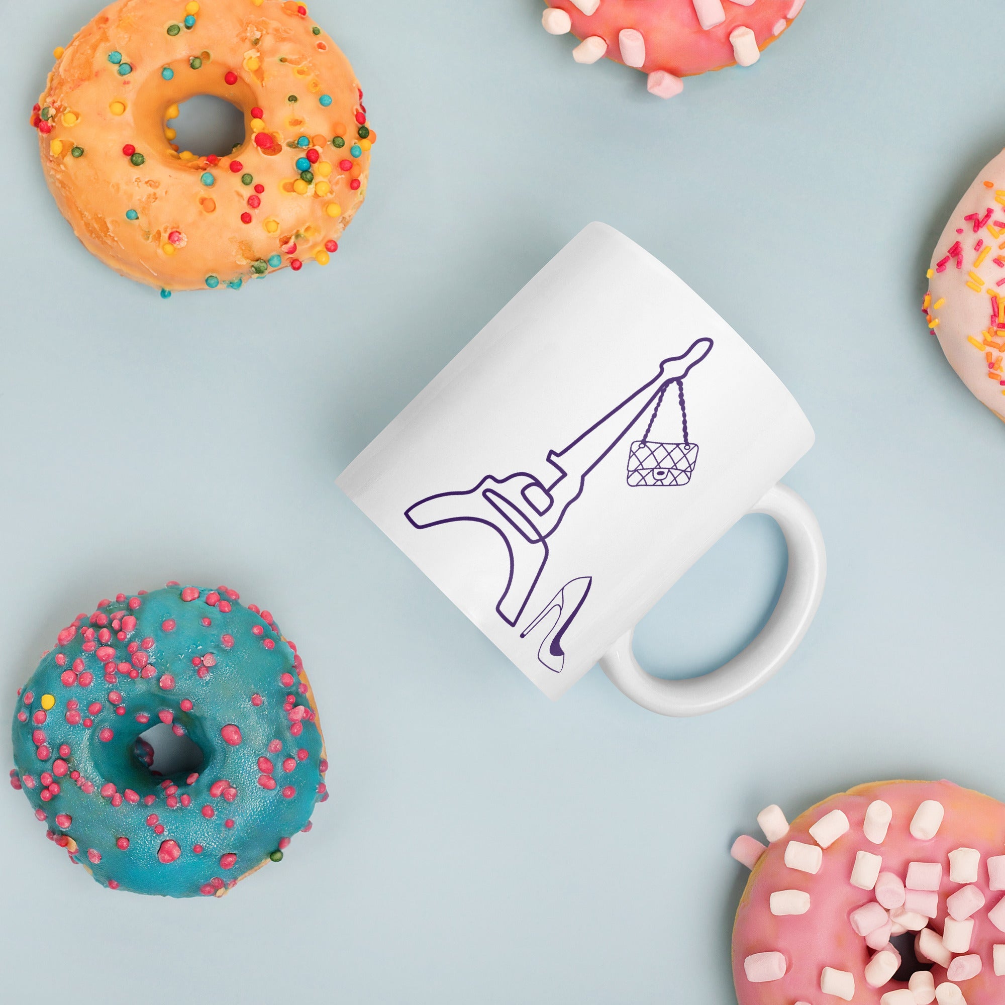 tsgabrielle® • Paris - La Tour Eiffel • Glänzende Tasse • ​​Weiß • Keramik • 325 ml
