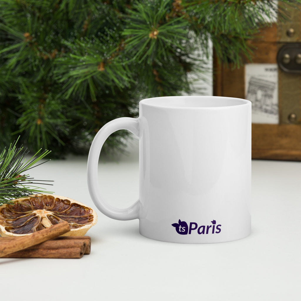 tsgabrielle® • Paris - La Tour Eiffel • Glänzende Tasse • ​​Weiß • Keramik • 325 ml